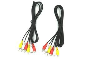2Pack 3 Rca Male to 3 Rca Female Audio Video Extension Cable 3RCA Male to Female Audio Composite Extension Video...