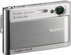 Sony Cybershot DSC-T70 8.1MP Digital Camera with 3x Optical Zoom with Super Steady Shot Image Stabilization (Black) N5