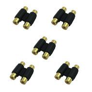 SIENOC 10 Pics RCA Female to Female AV Coupler Joiner Extender N3