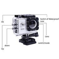 GOLDFOX SJ4000 HD Waterproof Sports DV 720P Action Camera Helmet Bike Car CAM Yellow N5