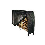Woodeze Home Indoor Outdoor Firewood Storage Organizer Protector 90" Log Rack Cover