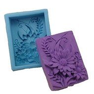 Y&amp;XL&amp;H Sunflower Shaped Fondant Cake Chocolate Silicone Mold Cake Decoration Tools,L9.2cmW6.8cmH3cm