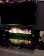 Full color music spectrum display, SIZE 560MM160MM20MM. combination of 64 kinds of various sizes, AGC automatic...
