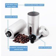 Warmly Homy Stainless Steel Manual Coffee Grinder with EBook N2