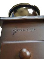 Premium Adorable Manual Hand Coffee Bean Grinder of Solid Beech Wood Body and Heavy Duty Steel Adjustable for...
