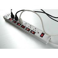 7 OUTLET SURGE PROTECTOR W/INDIVIDUAL SWITCHES N4