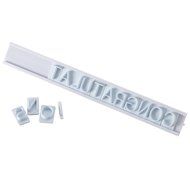Cake Boss Decorating Tools Letter and Number Fondant Stamp Set, White N2