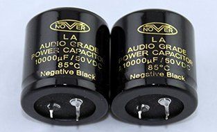 2pcs 10000uF/50V Nover LA Audio Grade Power Capacitor 35x35mm 85&deg;C