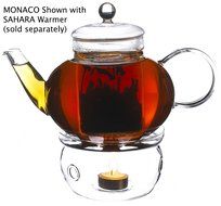SAHARA Teapot Warmer by GROSCHE; Heat proof High Quality Glass,In original Grosche branded box