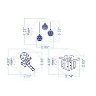 ART Kitchenware 6pcs/set Christmas Stencil Set for Cakes Sugar Decoration Cookie Mold Reusable Stencils for Painting...