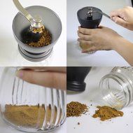 KurtzyTM Manual Ceramic Bean Grinder For Herbs, Spices, Coffee, Salt, Pepper