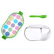 French Bull - Divided Lunch Container - Pack and Snack - Bento Lunch Box - Multidot