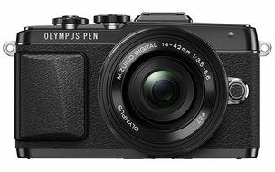 Olympus E-PL7 16MP Mirrorless Digital Camera with 3-Inch LCD with 14-42mm IIR Lens (Black) N7