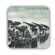 Generic Beautiful Mdf Material Have With Asian Chinese Painting 1 Cup Coaster N2