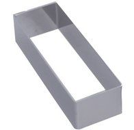 DeBuyer Stainless Steel Rectangular Pastry Ring (1 Each) (6-5/16" x 1-3/8" x 1" High)