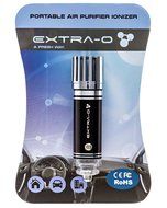 EXTRA-O Car Air Purifier Ionizer with Home 12V Adapter - Removes Cigarette Smoke, Bacteria, Odor Smell - Helps... N13