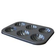 Startony Non Stick 6 Cups Removeble Loose Bottom Muffin Cupcake Egg Tart Quiche Baking Pan Loose Base Pie Bakeware N2
