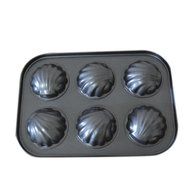 Startony Non Stick 6 Cups Removeble Loose Bottom Muffin Cupcake Egg Tart Quiche Baking Pan Loose Base Pie Bakeware N3