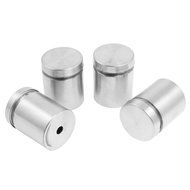 TOOGOO(R) Stainless Steel Advertising Nail Glass Standoff 25mm x 30mm 4 Pcs
