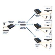 Cable Matters Wireless HDMI Extender with Twin Pack of HDMI Cables N19