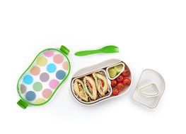 French Bull - Divided Lunch Container - Pack and Snack - Bento Lunch Box - Multidot N2