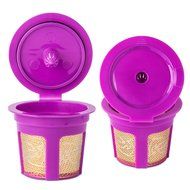Brewneo - 2 Reusable K Cup Coffee Filters for Keurig 2.0 - K200, K300, K400, K500 Series and 1.0 Brewers - 24k... N2