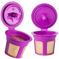 Brewneo - 2 Reusable K Cup Coffee Filters for Keurig 2.0 - K200, K300, K400, K500 Series and 1.0 Brewers - 24k... N3