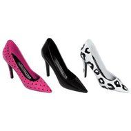 Stiletto High Heel Shoe Cake Topper Lay Ons. Set of 6.