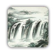 Generic Beautiful Mdf Material Have With Asian Chinese Painting 1 Cup Coaster N3