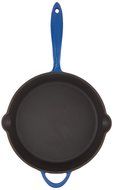 Mario Batali Enameled Cast Iron 12-Inch Open Saute Pan by Dandk, Cobalt