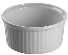 American Metalcraft (CRMK2) 2 oz Cermamekin w/ Ribbed Sides