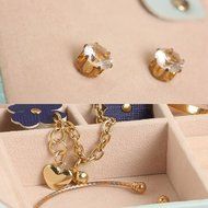 Gifts formom-Butterfly Travel Jewelry Display Storage Box Earring Ring Case Bracelet Organizer Best Gifts for... N4