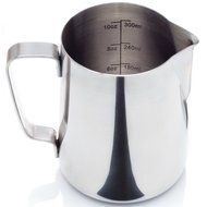 Freedi Stainless Steel Milk Frothing Pitcher Milk Cup for Espresso Machines Milk Frothers &amp; Latte Art,12 Oz Silver...