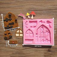 Generic Silicone Sugarcraft Fondant Fairy House Door Mould Mold Cake Decorating N2