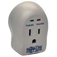Tripp Lite 1 Outlet Portable Surge Protector/Suppressor, Wall Mount Direct Plug-in, &amp; $5K INSURANCE (SPIKECUBE) N8