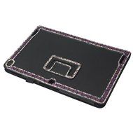 KAKA(TM) 3D Handmade Rhinestone Crystal PU Leather Stand Folding Protective Tablet Case Cover For Acer Iconia... N18