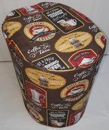 Quilted Morning Coffee Themed Keurig Coffee Brewing Systems Cover (B40/B45/K45, B60/K65, B145/K145, Red)