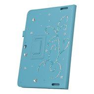 KAKA(TM) 3D Handmade Rhinestone Crystal PU Leather Stand Folding Protective Tablet Case Cover For Acer Iconia... N22