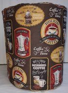 Quilted Morning Coffee Themed Keurig Coffee Brewing Systems Cover (B40/B45/K45, B60/K65, B145/K145, Red) N2