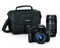 Canon EOS Rebel T5 Digital SLR Camera with EF-S 18-55mm IS II + EF 75-300mm f/4-5.6 III + Canon EF-S 55-250mm... N4