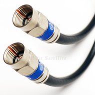25ft WEATHER SEAL QUAD SHIELD OUTDOOR 3GHZ RG-6 Coaxial Cable 75 Ohm (Satellite TV or Broadband Internet) ANTI...