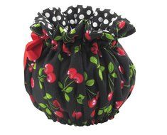 Tea Cozy Fully Lined in Contrast Fabric 8 Cup Size (Mod Cherries)