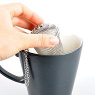 VICPHIC Stainless Steel Mesh Tea Bag Strainer filter Infuser for Loose Leaf Grain Tea Cups, Mugs, and Teapots