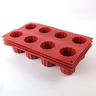 8 multi canel cupcake silicone mold silicone moulds cake decoration canele molds para horno baking tools chocolate...