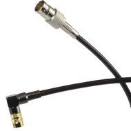 2 foot Black 3G/6G HD SDI Cable, Right-angle DIN 1.0/2.3 to Female BNC, Blue Jeans Cable brand N2