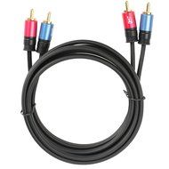 SHD 2 RCA Cable Stereo Audio 2RCA Male to 2RCA Male Premium Sound Quality OFC Conductor Dual Shielding Gold Plated... N11