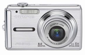 Olympus FE-340 8MP Digital Camera with 5x Optical Zoom (Silver) N6