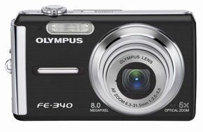 Olympus FE-340 8MP Digital Camera with 5x Optical Zoom (Silver) N7