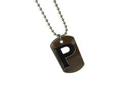 Storite Fashion "P"Locket/Nackless Metal Finish-Size 5X3Cm