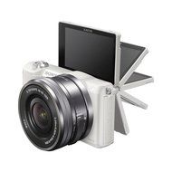 Sony a5100 16-50mm Mirrorless Digital Camera with 3-Inch Flip Up LCD (White) N19